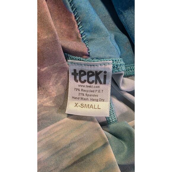 Teeki Tarot Magic Hot Pant Yoga Feathers Size XS - Picture 3 of 4